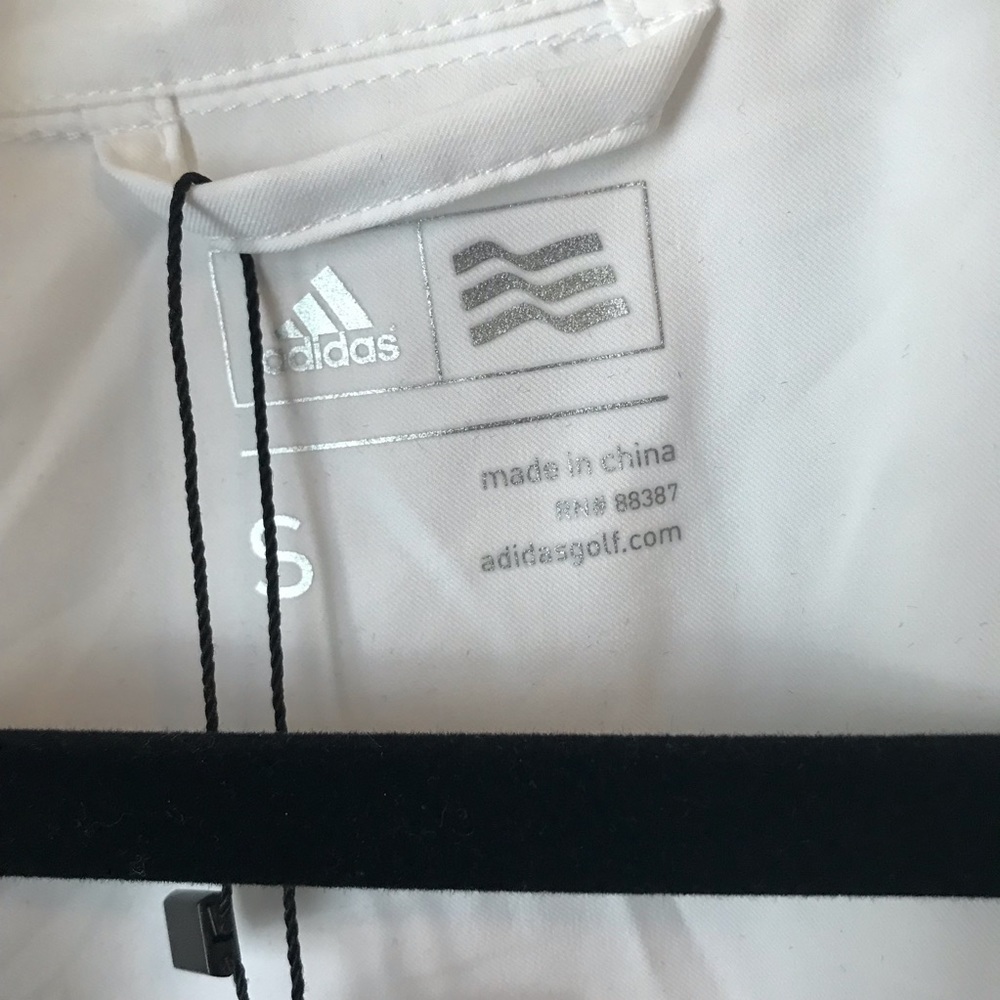 Adidas Essentials Full-Zip Wind Jacket White New - Picture 6 of 8